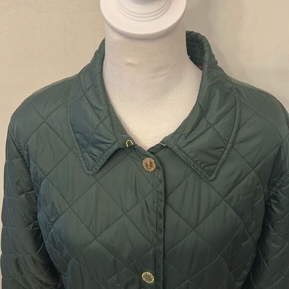 C. Wonder Hunter green quilted lightweight jacket Size XL EUC - Picture 5 of 10